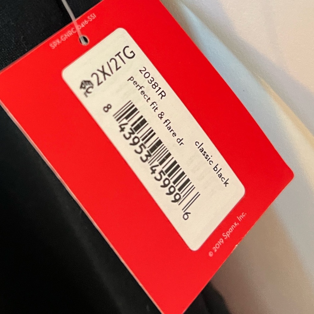 NWT Spanx Perfect Fit and Flare Dress Black 2X - Picture 10 of 15